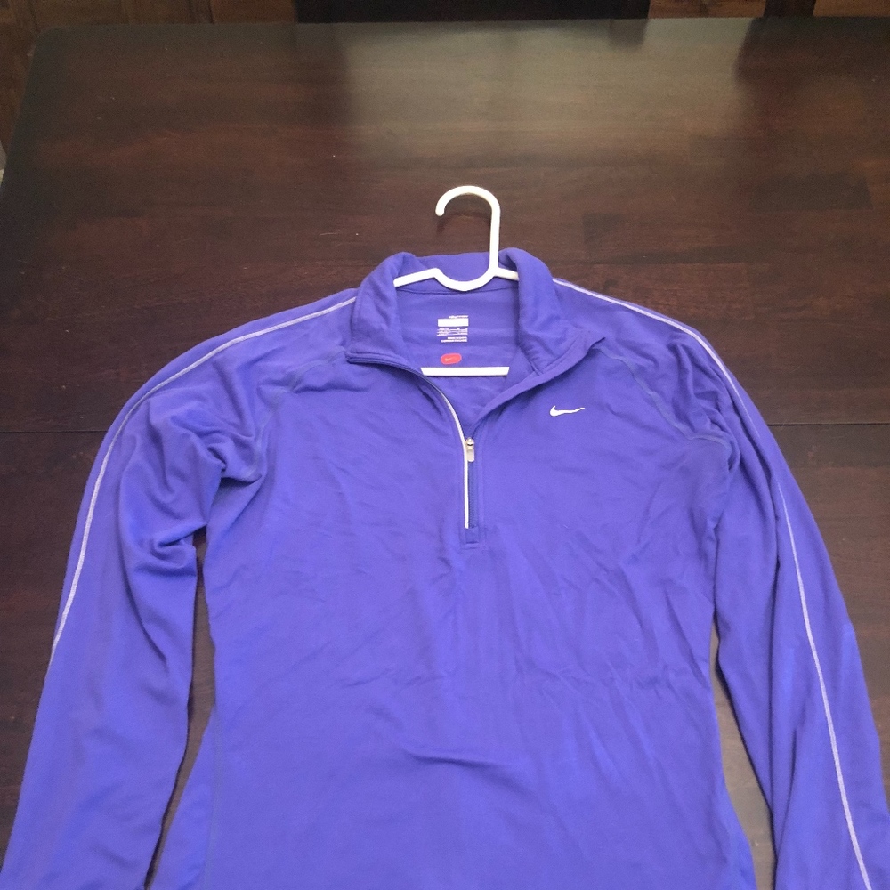 Purple Nike women's 1/4 zip